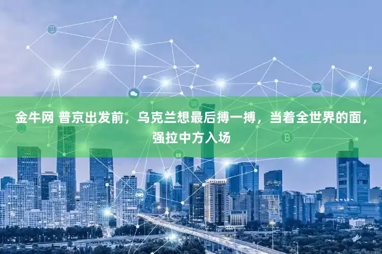 金牛网 普京出发前，乌克兰想最后搏一搏，当着全世界的面，强拉中方入场